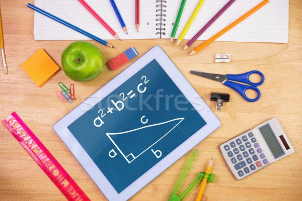 Stock photo: Composite image of trigonometry