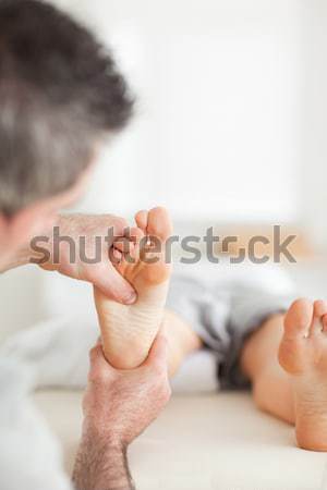 Stock foto: Frau · Massage · Zimmer · Hand · Ausübung · Pflege