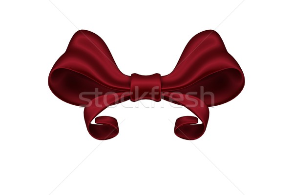 Digitally generated red shiny bow Stock photo © wavebreak_media