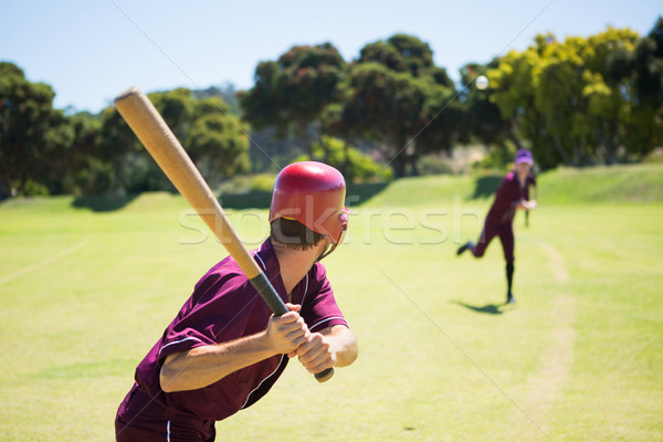 Baseball joueurs jouer ensemble domaine [[stock_photo]] © wavebreak_media