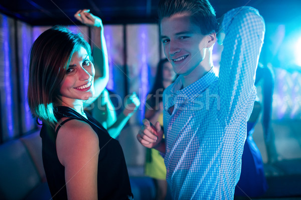 Sorridere amici dancing pista da ballo ritratto bar Foto d'archivio © wavebreak_media