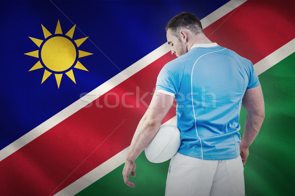 Bild Rugby Spieler stehen Ball Stock foto © wavebreak_media