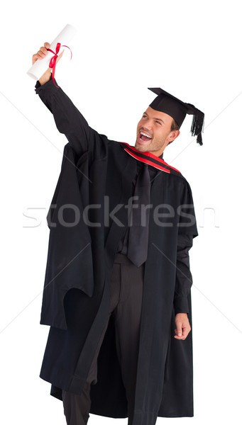 Happy man celebrating his graduation Stock photo © wavebreak_media