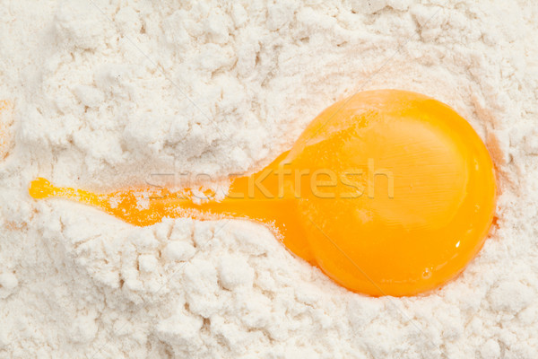 яйцо желток мучной мнение продовольствие Сток-фото © wavebreak_media