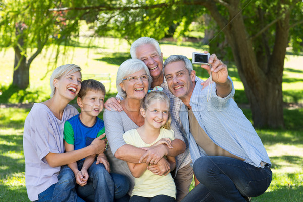 Happy family taking a selfie  Stock photo © wavebreak_media