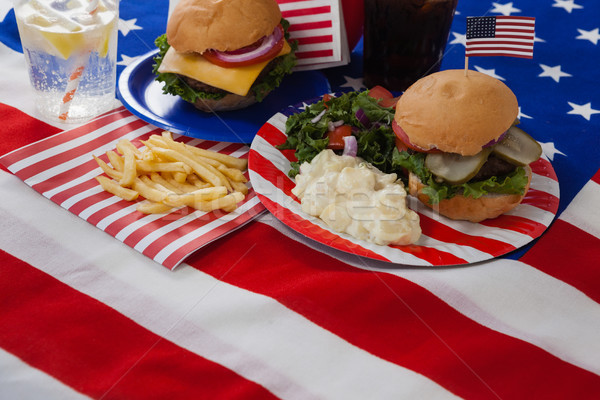 Snacks decorated with 4th july theme Stock photo © wavebreak_media