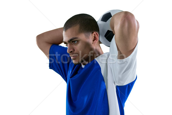 Football player about to throw the football Stock photo © wavebreak_media
