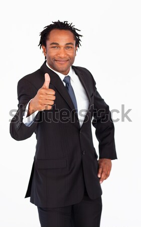 Ernstig zakenman vuist werknemer succes persoon Stockfoto © wavebreak_media