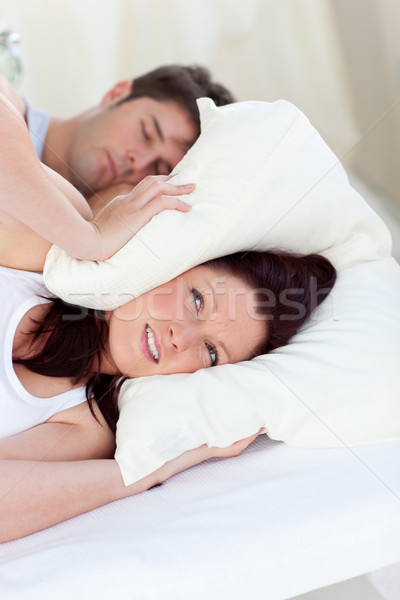 Stockfoto: Toekomst · moeder · hoofd · kussen · bed