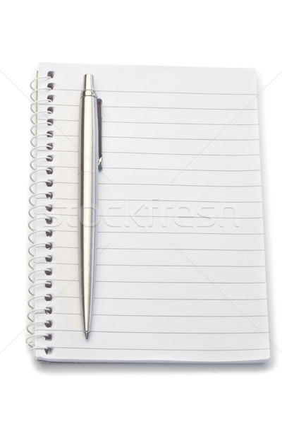 Notebook and pen on a white background Stock photo © wavebreak_media