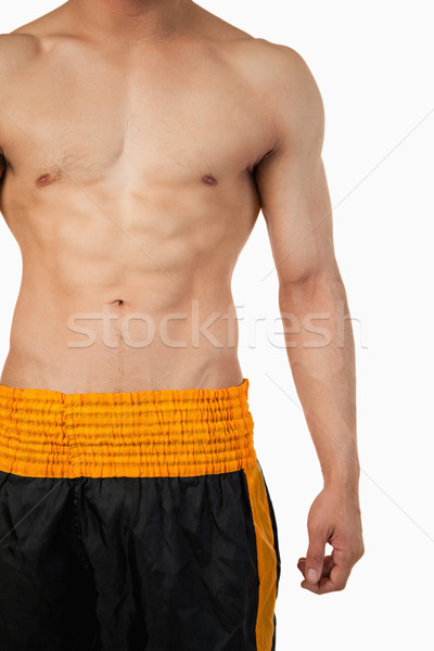 Mannelijke torso witte sport achtergrond Stockfoto © wavebreak_media