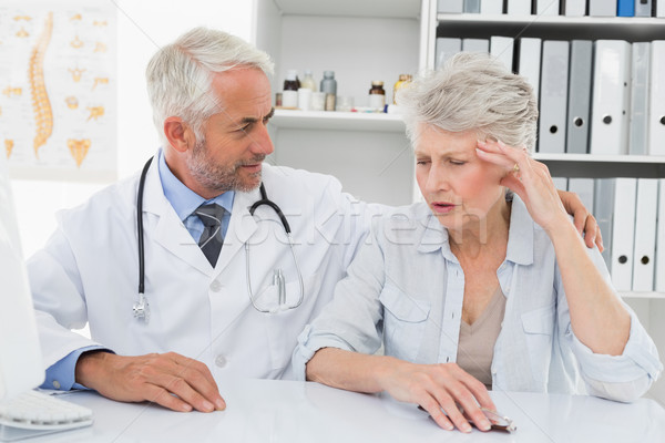 Stock photo: Female senior patient visiting doctor