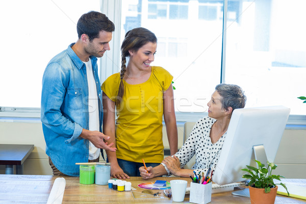 Casual business team having meeting Stock photo © wavebreak_media