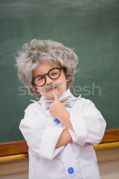 Pupil wearing peruke and eyeglasses  Stock photo © wavebreak_media