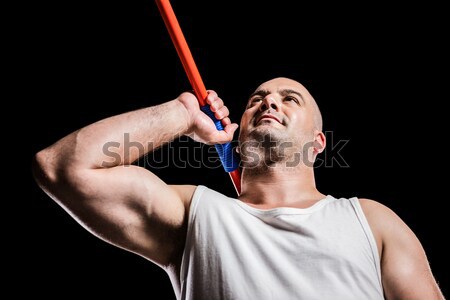 Stock photo: An attentive trainer blowing his whistle