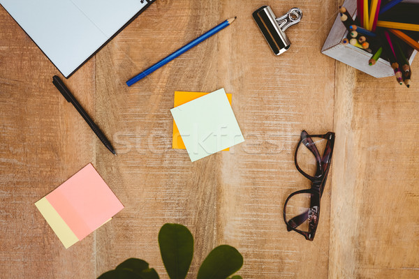 Business hout bureau blad Stockfoto © wavebreak_media