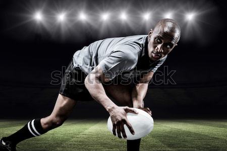 Imagine serios Rugby player Imagine de stoc © wavebreak_media