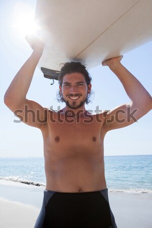 Retrato homem relaxante piscina esportes modelo Foto stock © wavebreak_media