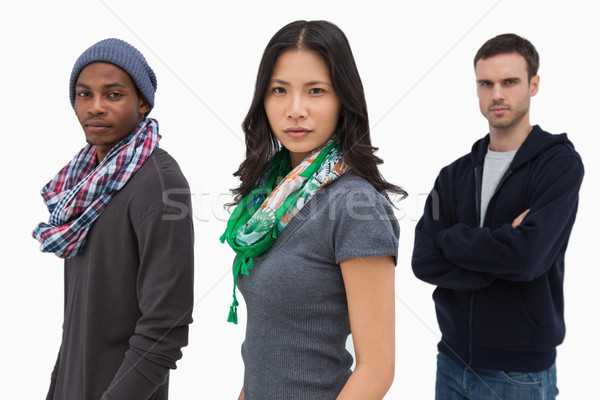 Serious stylish young people in a row  Stock photo © wavebreak_media