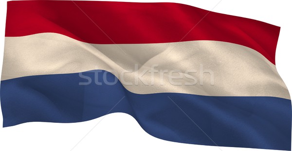 Digitaal gegenereerde nederlands vlag witte Stockfoto © wavebreak_media