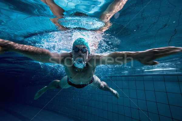 Stok fotoğraf: Uygun · eğitim · yüzme · havuzu · boş · merkez