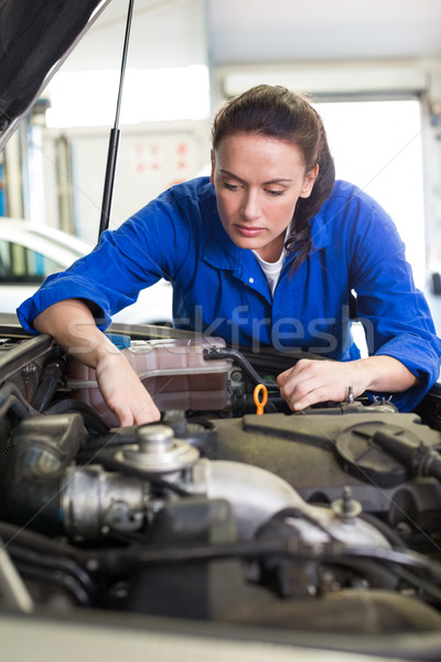 Mechanic working under the hood  Stock photo © wavebreak_media