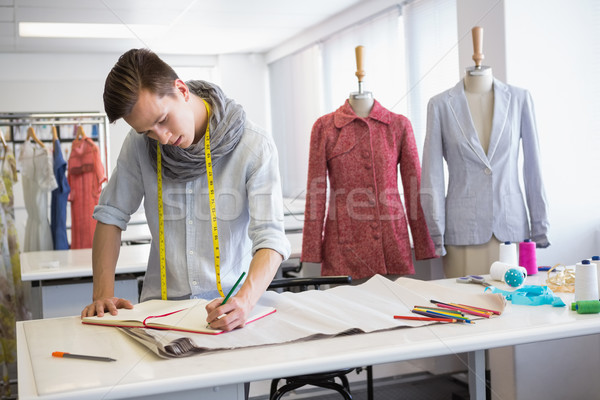 Mode Studenten Notizen Notebook College Schule Stock foto © wavebreak_media