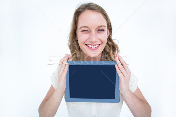 Woman showing tablet pc  Stock photo © wavebreak_media