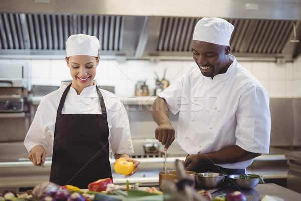 [[stock_photo]]: Chefs · commerciaux · cuisine · restaurant · alimentaire