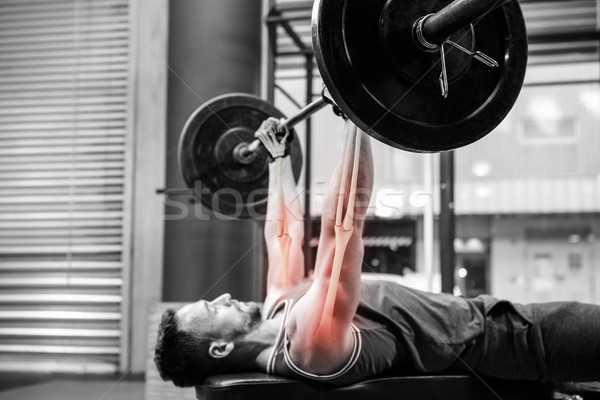 Side view of man exercising at gym Stock photo © wavebreak_media