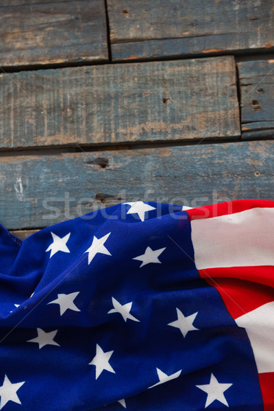 American flag on a wooden table Stock photo © wavebreak_media