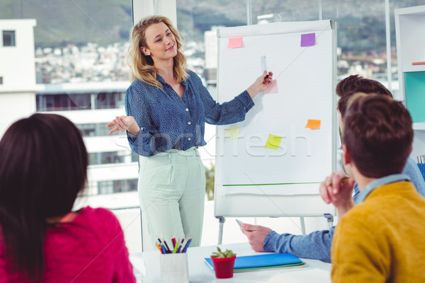 Creative businesswoman giving a presentation Stock photo © wavebreak_media