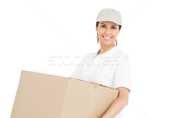 Delivery woman carrying a package Stock photo © wavebreak_media