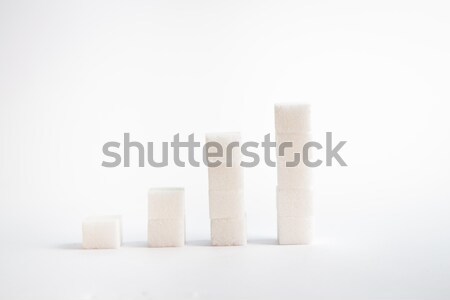 Zdjęcia stock: Kości · cukru · w · górę · wraz · drewna · biały