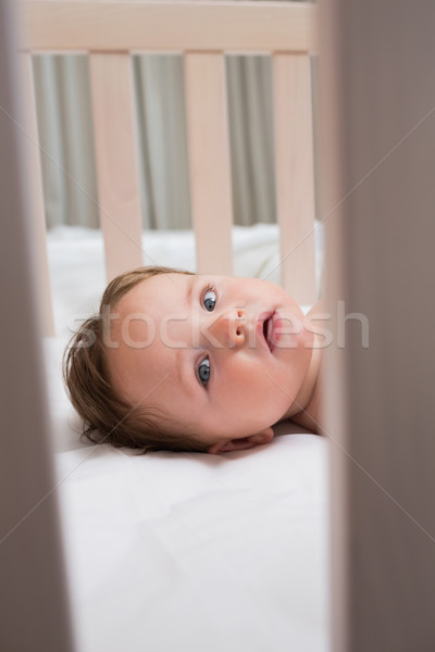 Portrait of baby in crib Stock photo © wavebreak_media