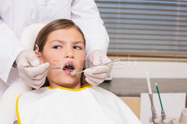 Zahnarzt Zähne Zahnärzte Stuhl zahnärztliche Stock foto © wavebreak_media