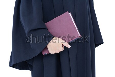 [[stock_photo]]: Avocat · échelles · justice · blanche · livre