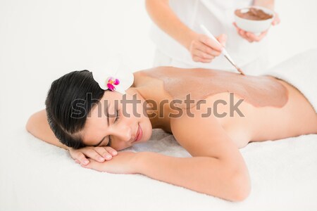  Calm woman receiving reiki treatment Stock photo © wavebreak_media