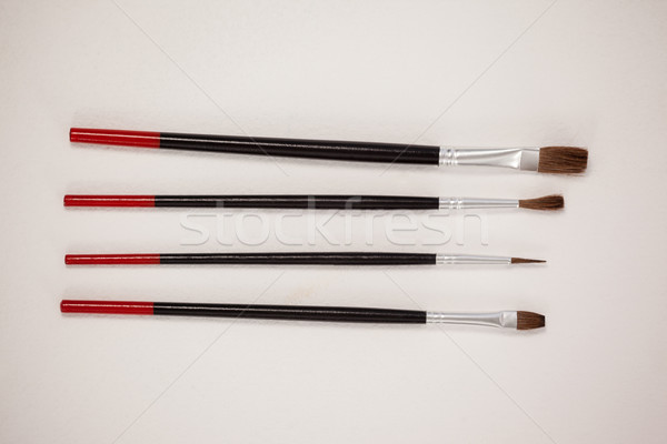 Paint brushes against white background Stock photo © wavebreak_media