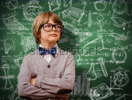 Composite image of cute pupil dressed up as teacher Stock photo © wavebreak_media