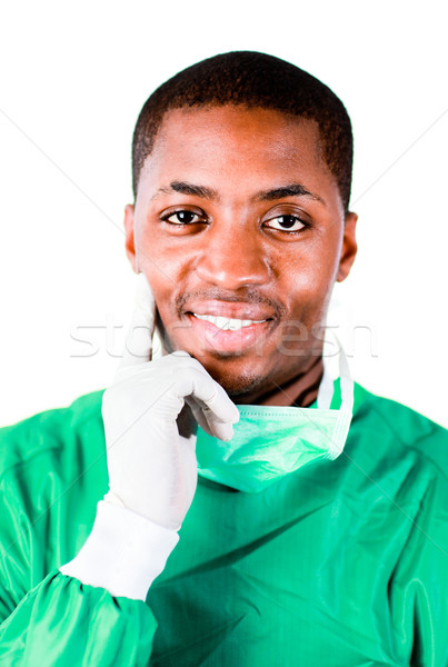 Senior Surgeon in Green scrubs Stock photo © wavebreak_media