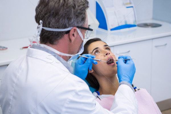 Médico examinar mujer boca médicos clínica Foto stock © wavebreak_media