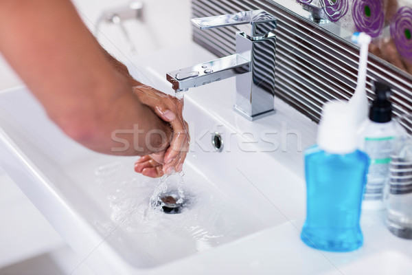 Close up of washing hands under running water  Stock photo © wavebreak_media