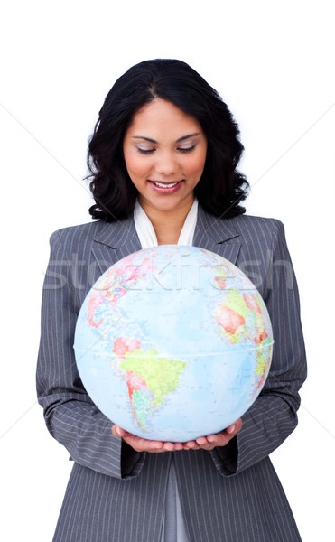 Etnica imprenditrice sorridere business globale bianco business Foto d'archivio © wavebreak_media