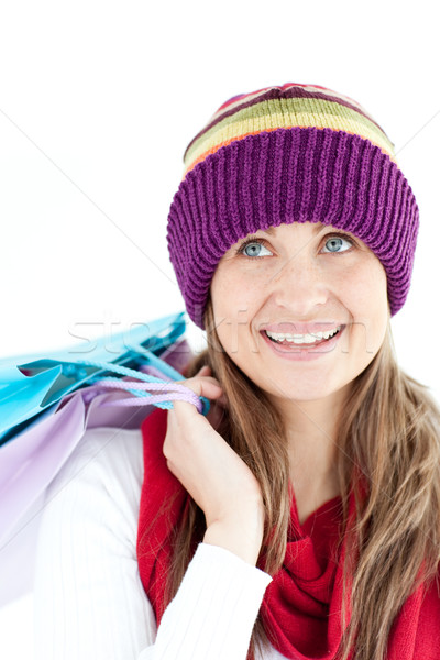 Positive woman holding shopping bags  Stock photo © wavebreak_media