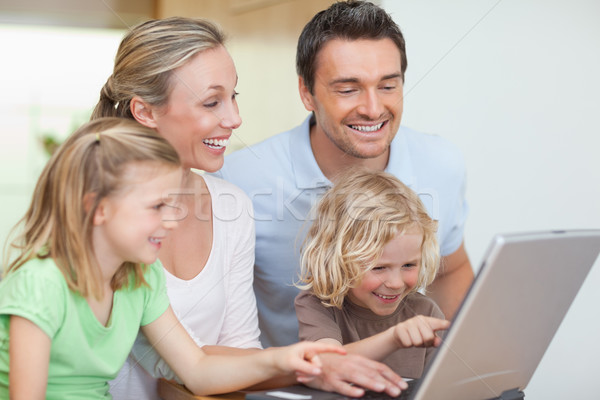 Stockfoto: Familie · surfen · web · samen · vrouw · meisje