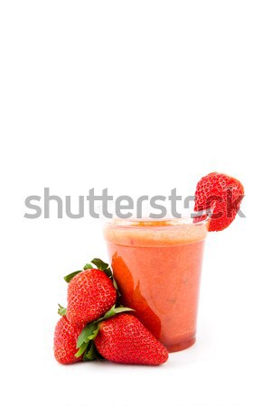 Strawberry juice drink on white background Stock photo © wavebreak_media