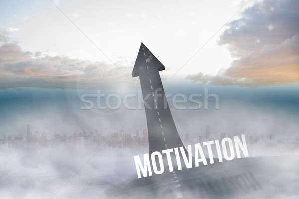 Motivation against road turning into arrow Stock photo © wavebreak_media
