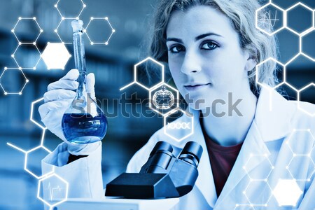 Bild Wissenschaft Grafik Biochemie Studenten Stock foto © wavebreak_media
