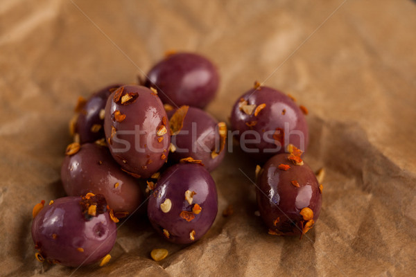 Close up of black olives Stock photo © wavebreak_media